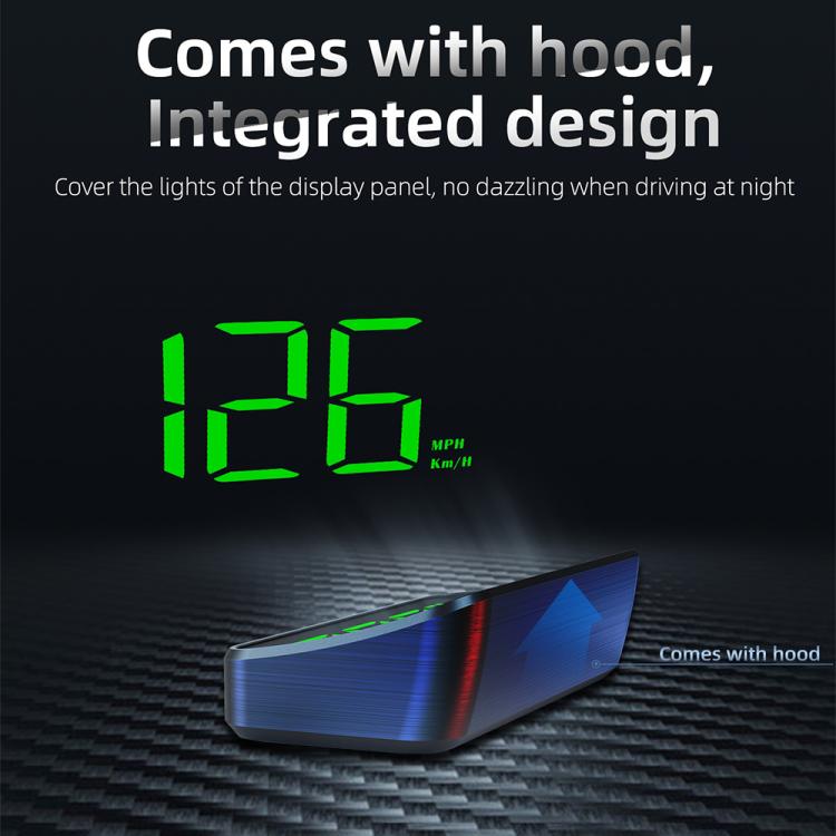 M2 Universal Cars HUD Head-up Display GPS HD Speedometer, KM/H, MPH