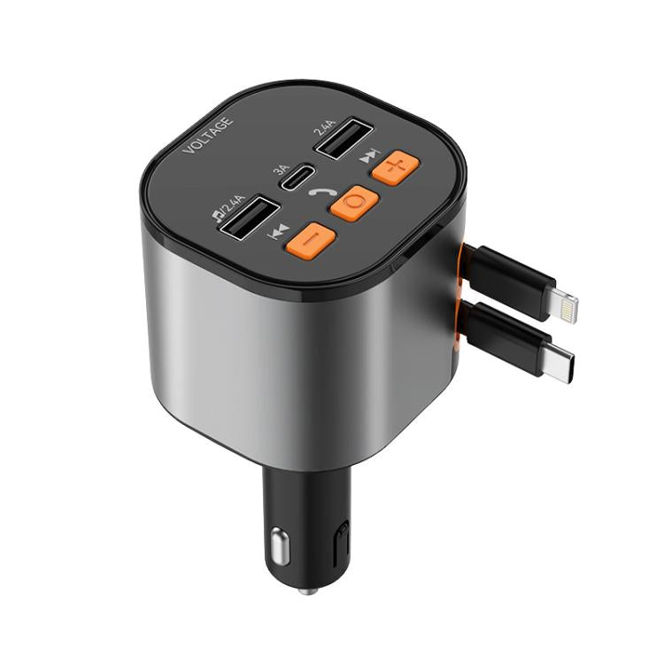 Multifunctional PD Bluetooth-Compatible USB Cigarette Lighter Car Fast Charging