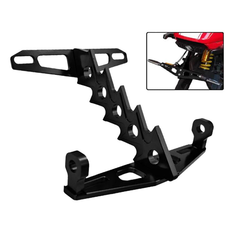 Cpj-006 Universal Aluminum Alloy Fishbone License Plate Frame License Plate Drag