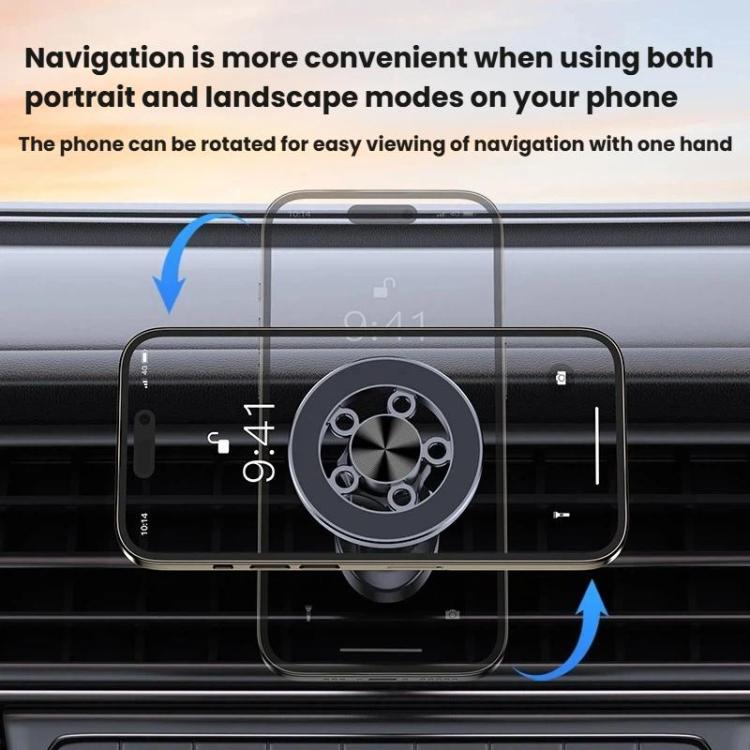 Car Vent Hanging Hook Stable Anti-Shake Magnetic Phone Holder, FG-05
