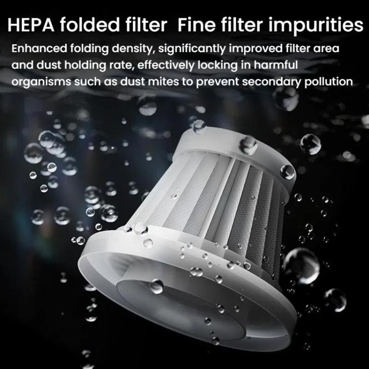 SUITU ST-6665 Pro Car Wireless Vacuum Cleaner High Power Portable Mini Handheld Blower Vacuum Cleaner, Silver Gold, With Bag Silver Gold