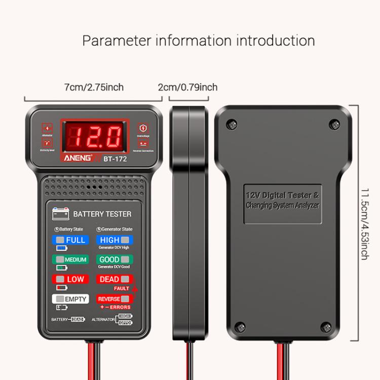 ANENG High-Precision Automobile Battery Tester, BT172