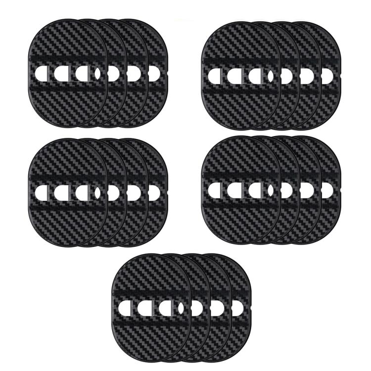 5sets Door Latch Protector Plastic Door Latch Cover Shock Absorbing Noise Reducing Soundproofing Adhesive Sticker