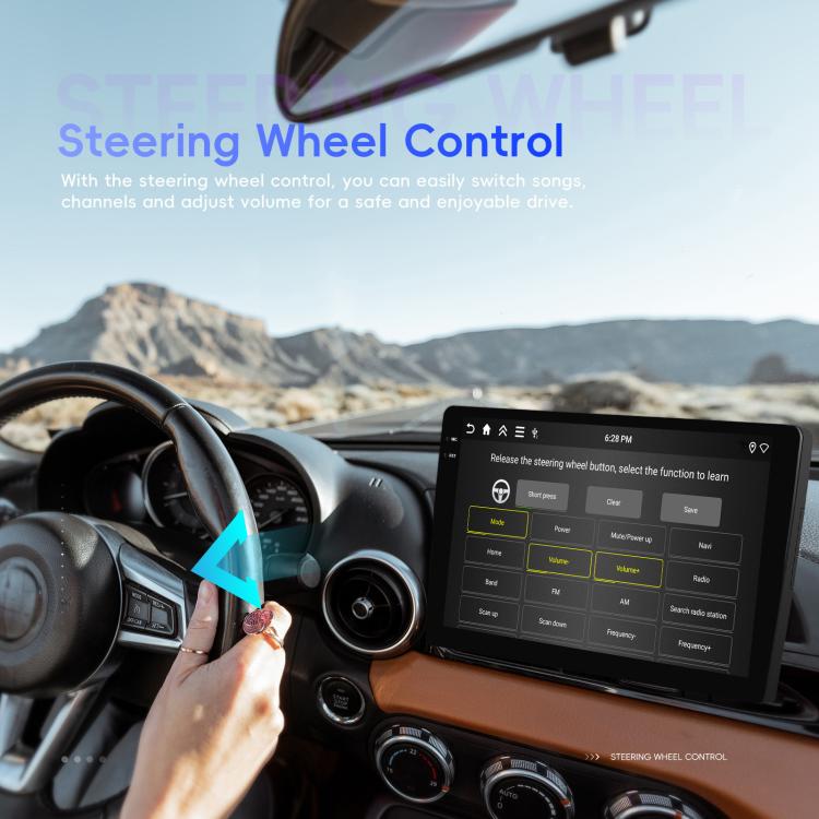 Universal Android 15 Central Control Large Screen Car Wireless Carplay Navigation Integrated Machine, 9 inch 4+64G, 9 inch 4+128G, 10 inch 4+64G, 10 inch 4+128G