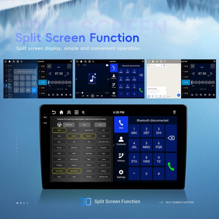 Universal Android 15 Central Control Large Screen Car Wireless Carplay Navigation Integrated Machine, 9 inch 4+64G, 9 inch 4+128G, 10 inch 4+64G, 10 inch 4+128G