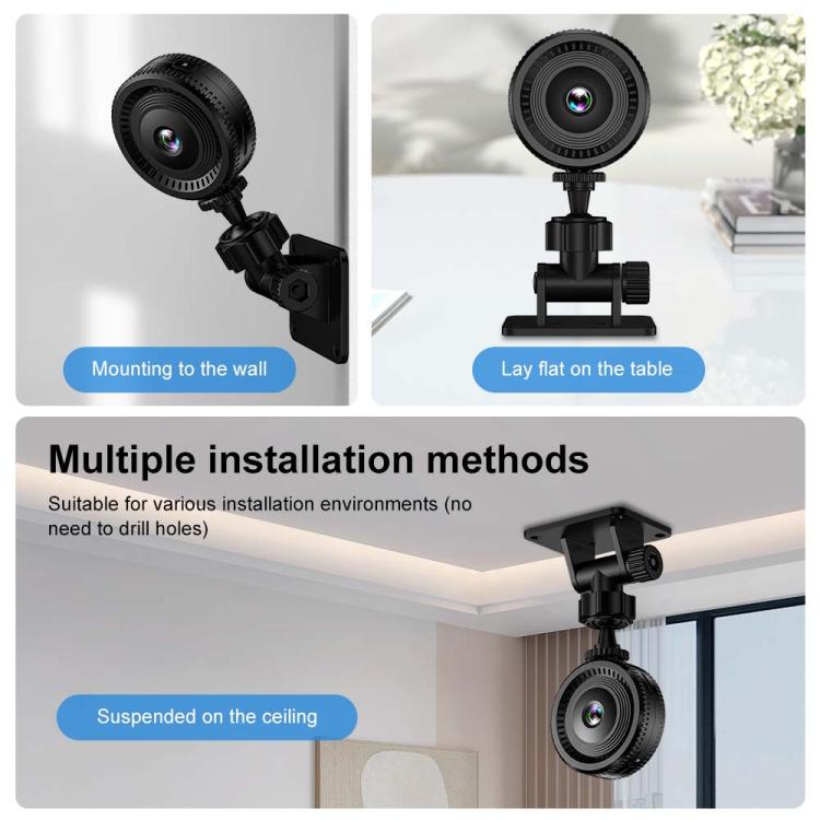 Mini Portable Multi-function Monitoring Fisheye Wide Angle Lens, C8