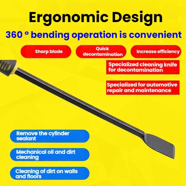 Cylinder Cleaning Scraper Glass Sealant Remover Scraper, 24cm