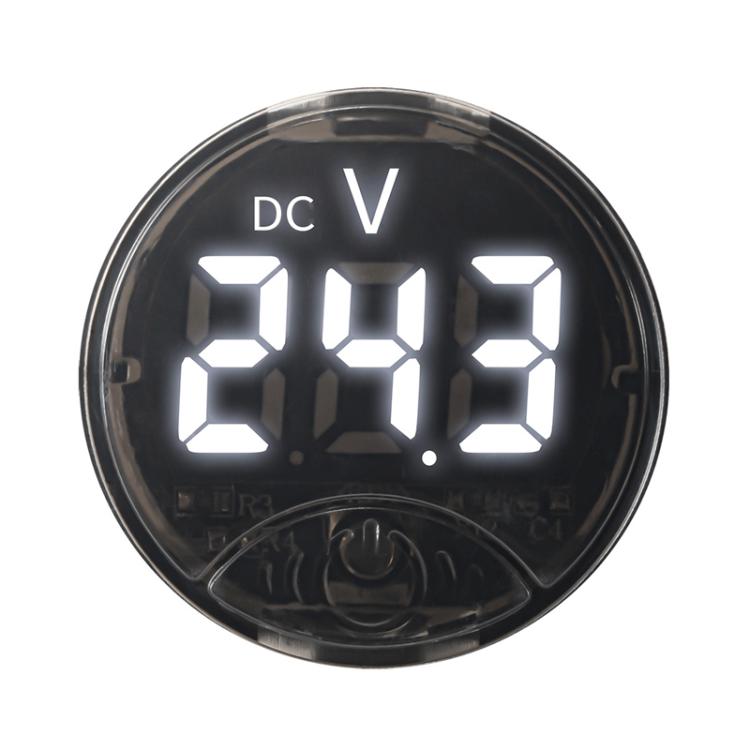 LED Digital Display Circular Voltage Meter, Red DC 7-120V, Green DC 7-120V, Blue DC 7-120V, White DC 7-120V, Red AC 65-265V, Green AC 65-265V, Blue AC 65-265V, White AC 65-265V