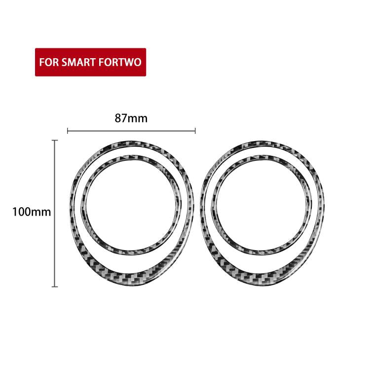 For 2011-2015 Mercedes-Benz Smart Fortwo 4pcs /Set Side Air Vent Stickers