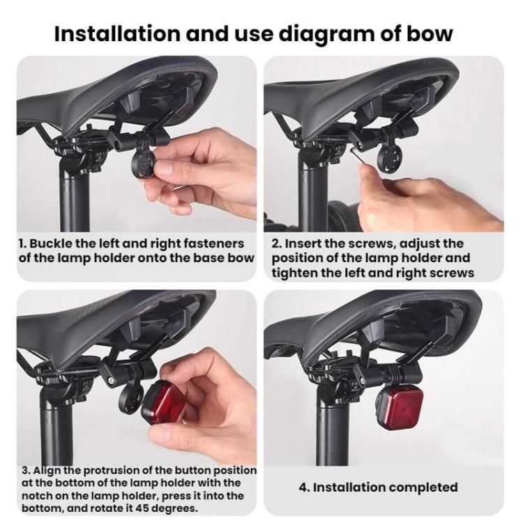 Bicycle Charging Taillights Smart Brake Sensing Taillights Night Riding Waterproof Warning Lights, Seat Cushion, Seat Post