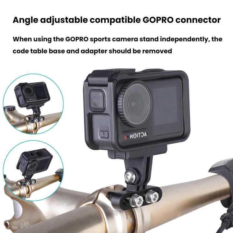 Bicycle Computer Stand Adjustable Angle Extension Rack Mountain Bike Sports Camera Stand, Bicycle Computer Stand