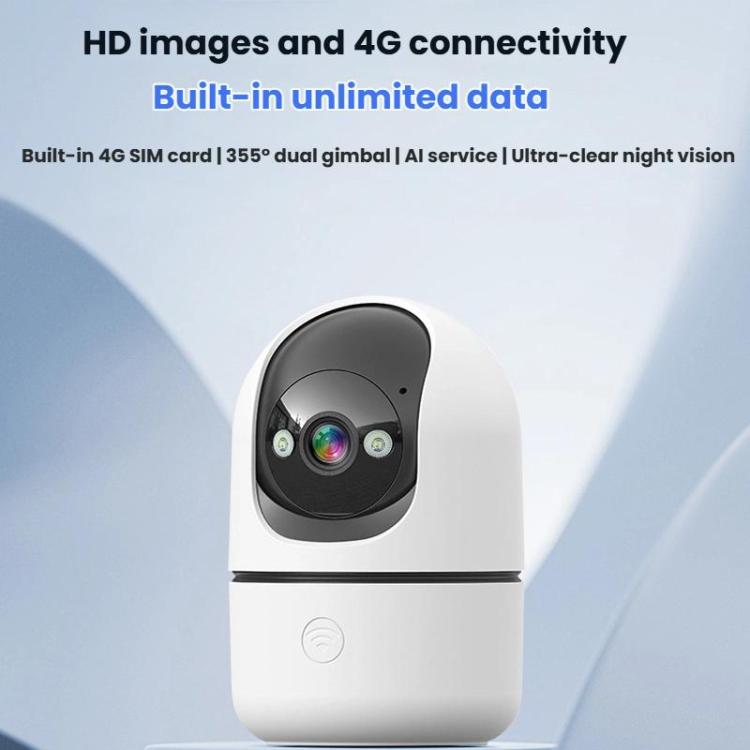 10Moons Indoor 4G Network Camera Home Remote Mobile Wireless HD Monitor