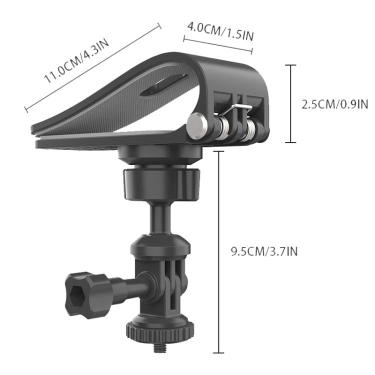 Car Sun Visor Bracket Panoramic Sports Camera Phone Vehicle Mount Base, With Phone Clip