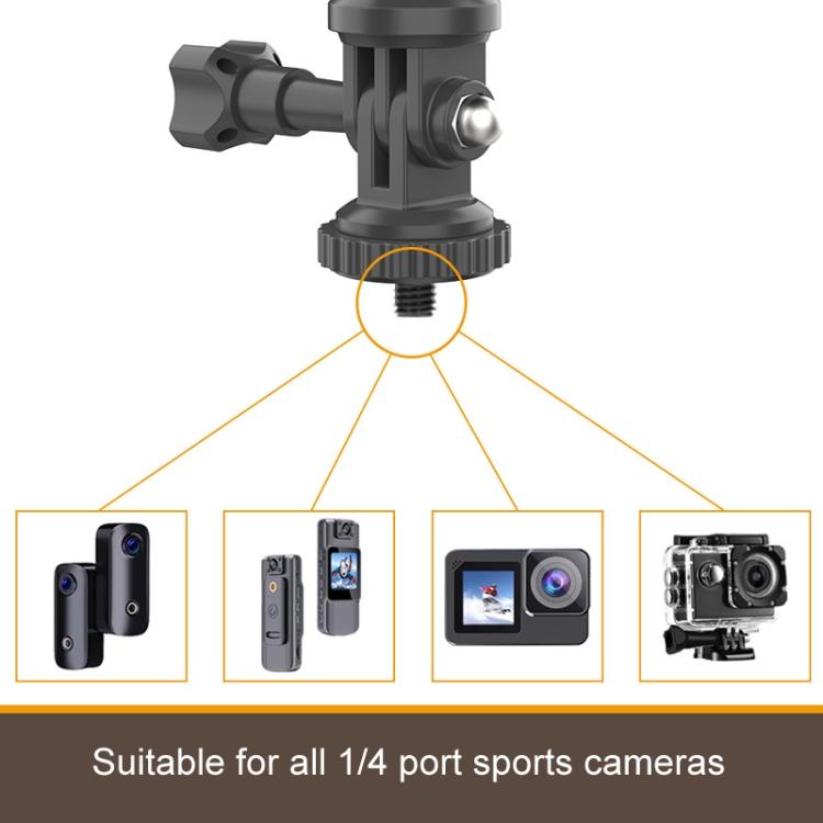 Car Sun Visor Bracket Panoramic Sports Camera Phone Vehicle Mount Base, With Phone Clip