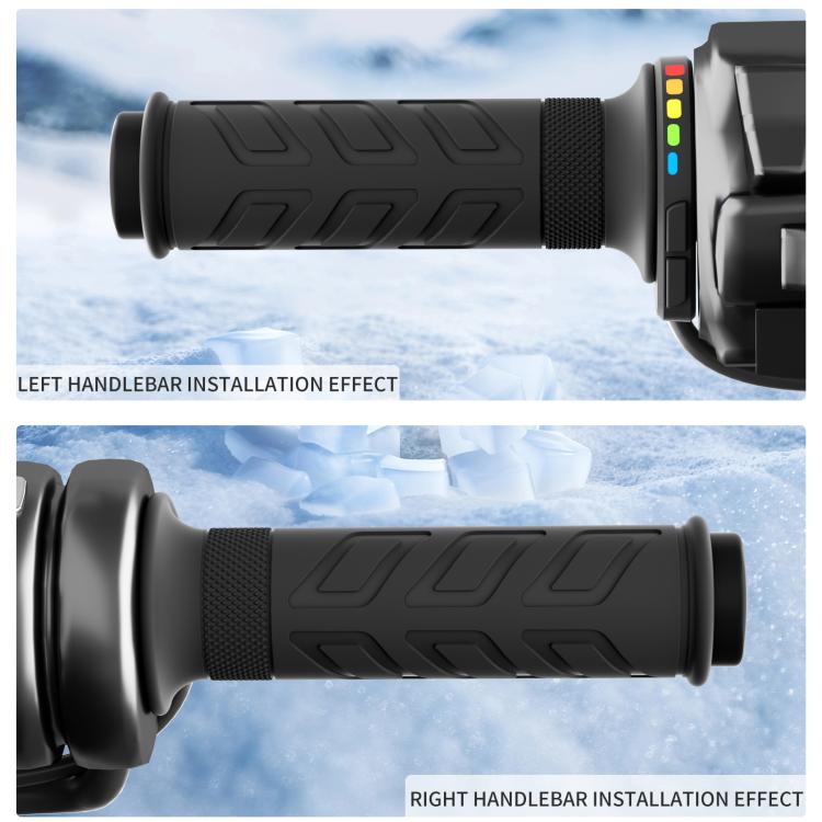WUPP Rainbow Light Heated Motorcycle Handlebar Grips With Memory Function, CS-2147A2