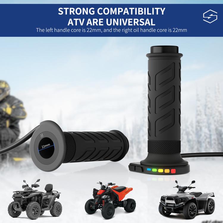 Rainbow Light ATV Heated Handlebars With Memory Function, CS-2147B2