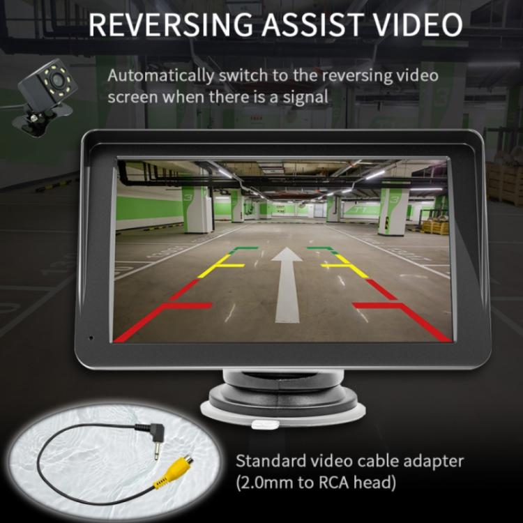 7-inch HD  Touch Screen + HD 8-light Reversing Image Wireless Carplay Car MP5 Player, X5300 With 8-light Camera