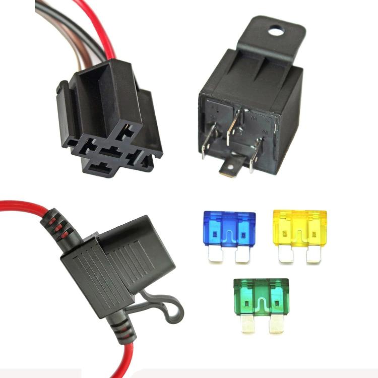 40A Thermostat Dual Electric Cooling Fan Wiring Harness Kit, 12V