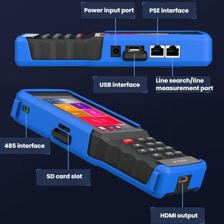 IPC9310Plus-N 4.5 Inch Engineering Tester Network Analog Coaxial Video Surveillance Tester, IPC9310Plus-N(US Plug), IPC9310Plus-N(EU Plug), IPC9310Plus-N(UK Plug), IPC9310Plus-N(AU Plug)