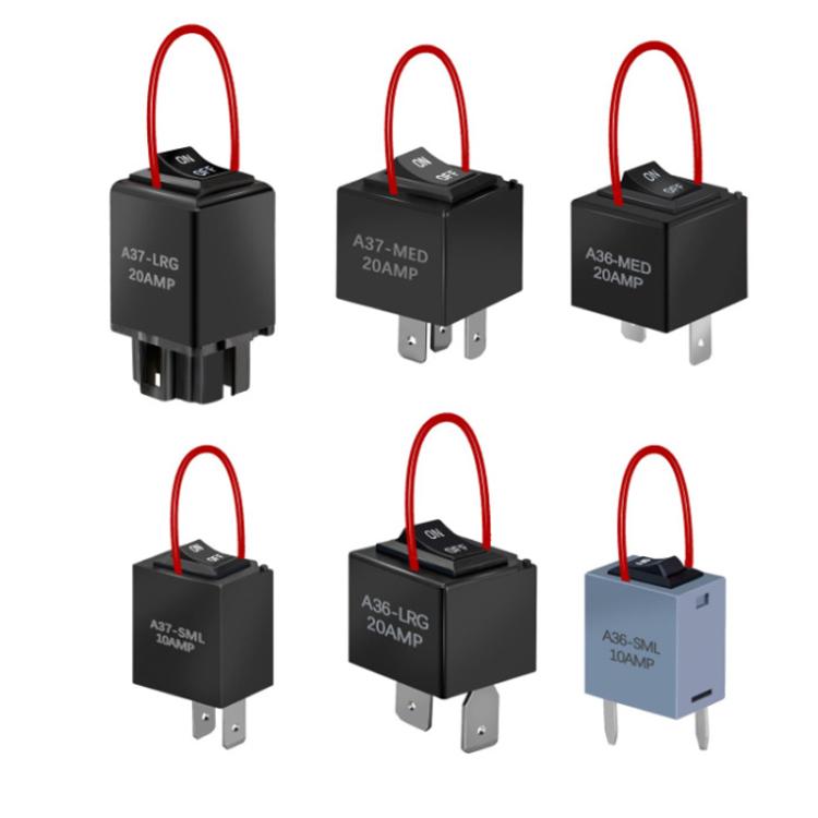 6-Piece Set 9038A Relay Bypass Switch Tester Kit With Wires For Electrical Testing, 9038A
