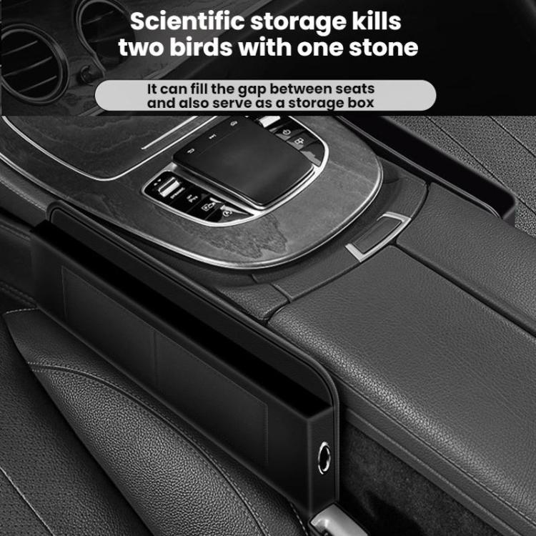 Multifunctional Car Interior Seat Crack Storage Box, 30x20x4cm