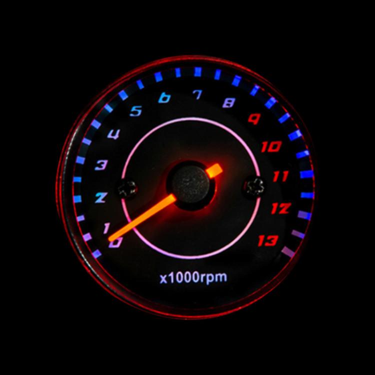 Motorcycle LED Backlit Engine Speedometer, 7566