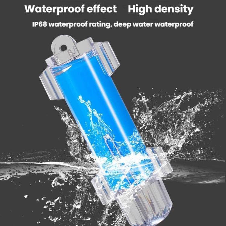 Fish-Attracting Light Water-Activated Flashing Light Fish-Gathering Light, Single Light, 4 LEDs
