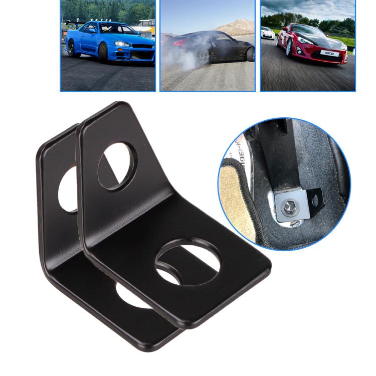 2pcs L-shaped Seat Belt Anchor For Automotive Modification
