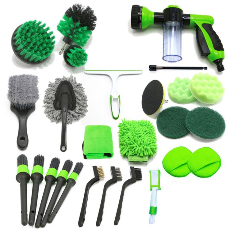 Car Cleaning Brush Air Vent Brush Drill Brush Set Car Washing Tools S, 21pcs, 26pcs, 25pcs, 23pcs
