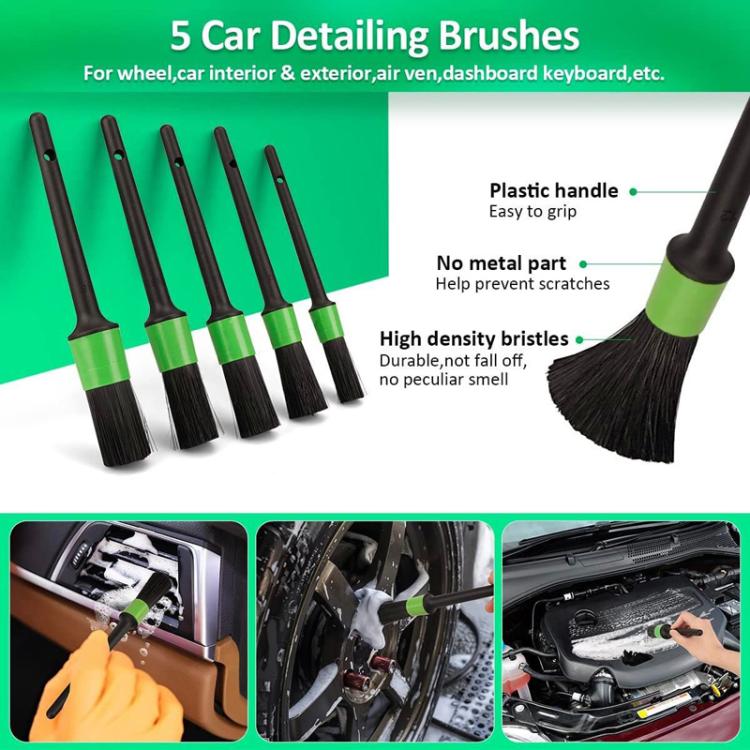 Car Cleaning Brush Air Vent Brush Drill Brush Set Car Washing Tools S, 21pcs, 26pcs, 25pcs, 23pcs