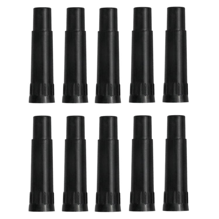10pcs Automobile America Valve Core Inflation Extension Cap, 19mm, 39mm, Plastic 39mm, Double Safety 24mm