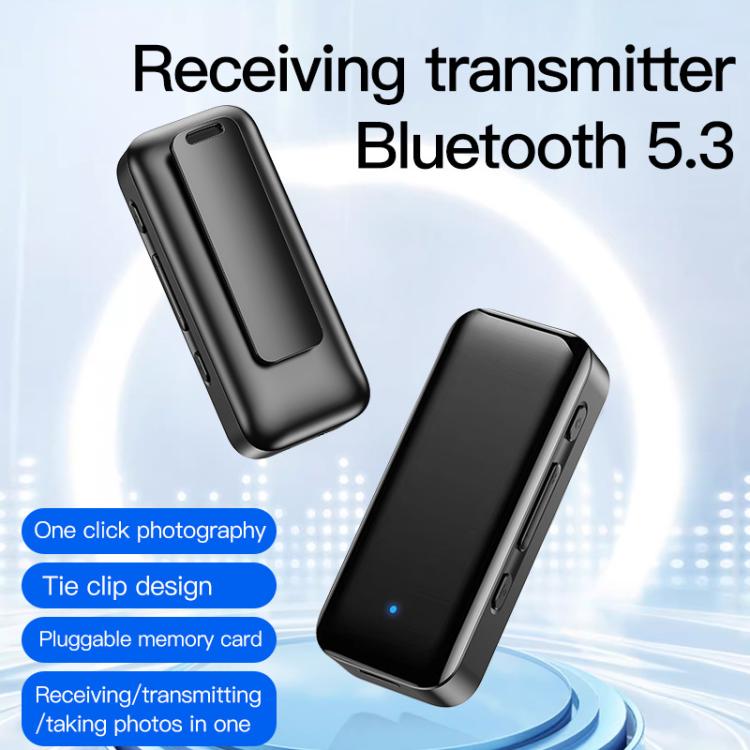Lavalier Wireless Bluetooth 5.4 Receiver Transmitter 2 In 1 AUX Car Audio Adapter, Y3