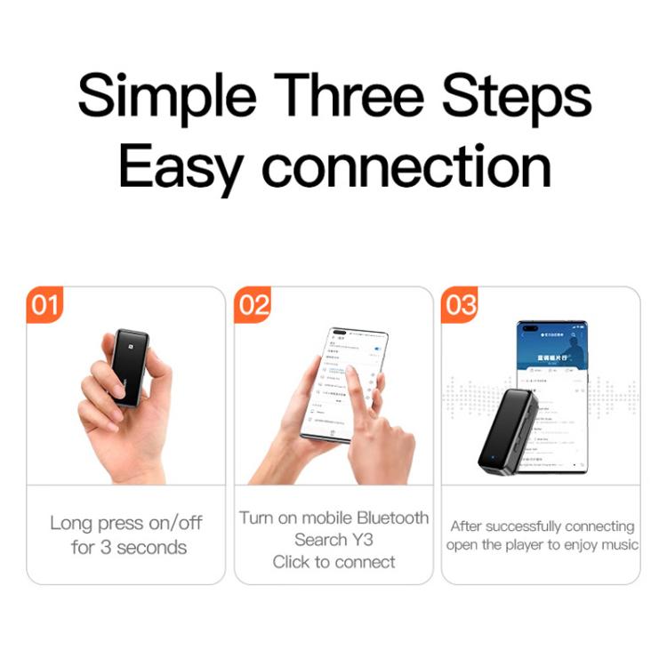 Lavalier Wireless Bluetooth 5.4 Receiver Transmitter 2 In 1 AUX Car Audio Adapter, Y3