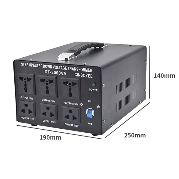 Toroidal Power Transformer Portable Household Power Converter US Plug, DT-500VA, DT-800VA, DT-1000VA, DT-2000VA, DT-3000VA, DT-5000VA