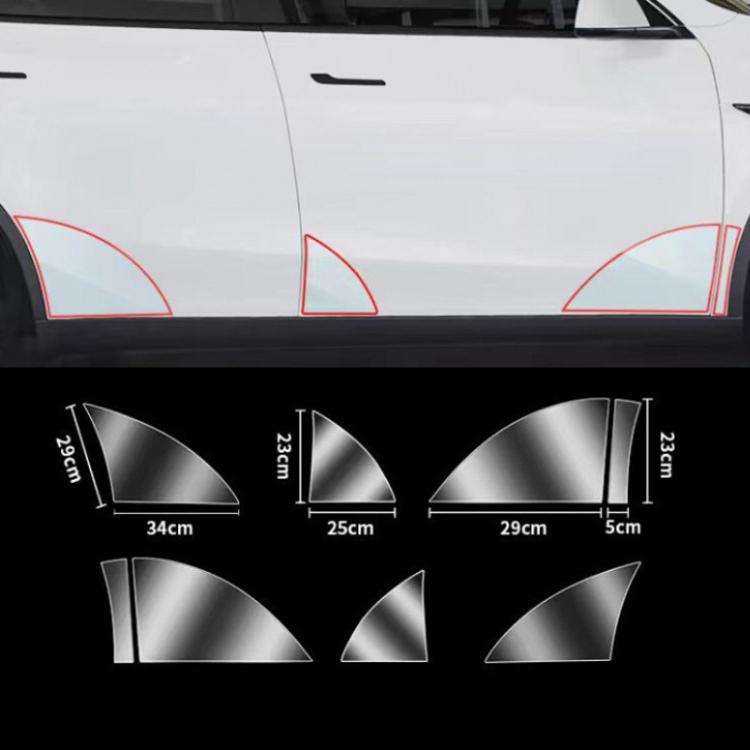 Door Protection Film, For Tesla Model Y Front Door, For Tesla Model Y Door Corner, For Tesla Model Y Back Door, For Tesla Model Y Front Door + Back Door, For Tesla Model Y Front Door + Door Corner + Back Door, For Tesla 2025+ MODEL Y JUNIPER Front Door...