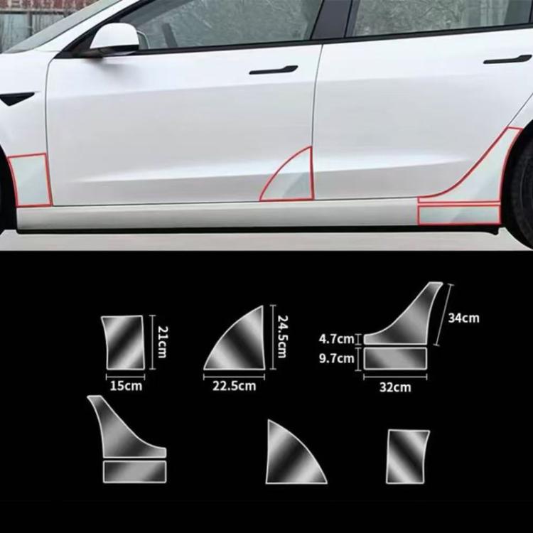 Door Protection Film, For Tesla Model Y Front Door, For Tesla Model Y Door Corner, For Tesla Model Y Back Door, For Tesla Model Y Front Door + Back Door, For Tesla Model Y Front Door + Door Corner + Back Door, For Tesla 2025+ MODEL Y JUNIPER Front Door...