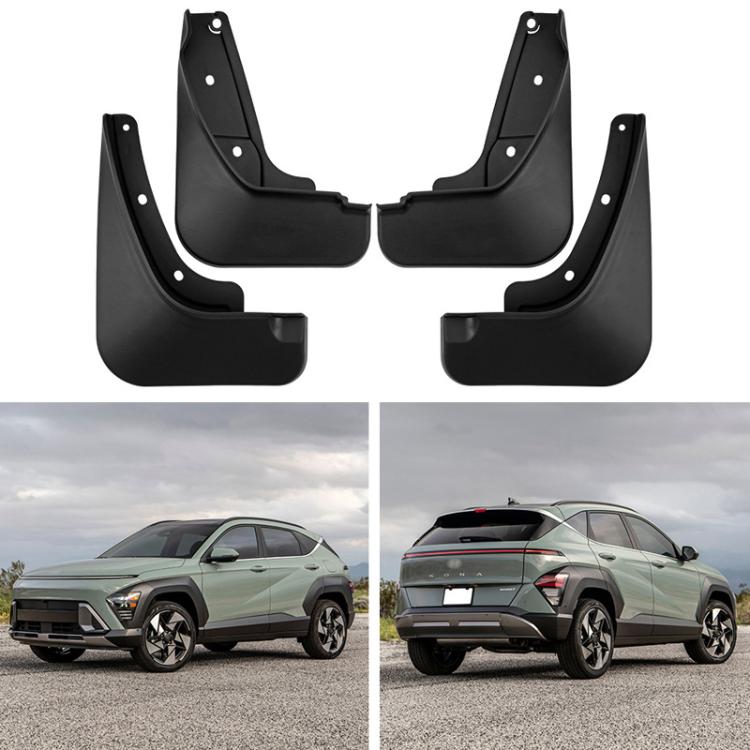 4pcs Car Tire Mudguard, For Hyundai Kona 2023-2025