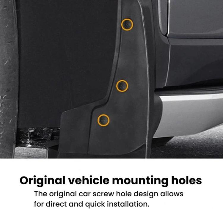 4pcs Car Tire Mudguard, For Tesla Cybertruck 2024