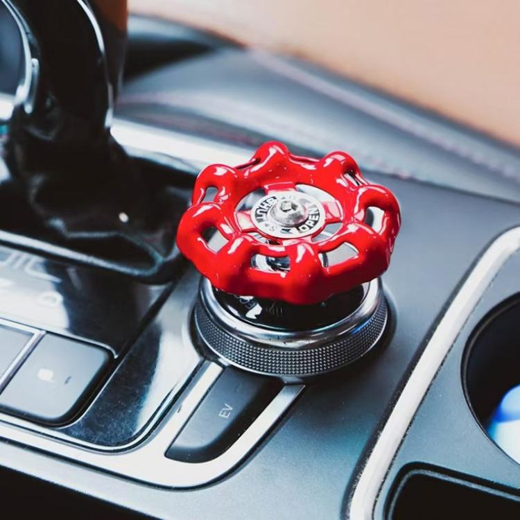 AK-52 2pcs Car Central Control Knob Sticker One-Click Start Interior Decoration Sticker