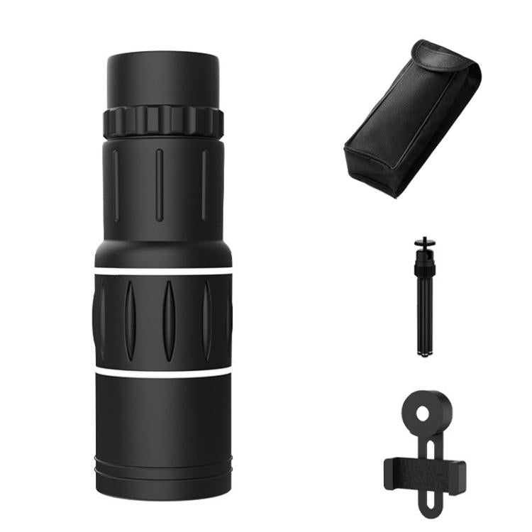 16x52 Outdoor Monocular Telescope Phone Camera Compatible Monocular, Single+Bag, With Bag+Phone Holder, With Bag+Phone Holder+Tripod
