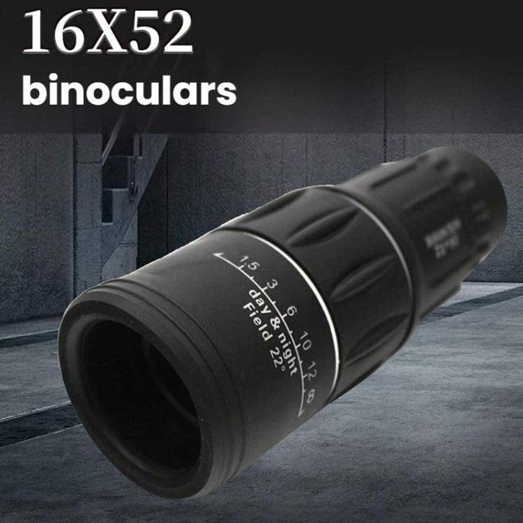 16x52 Outdoor Monocular Telescope Phone Camera Compatible Monocular, Single+Bag, With Bag+Phone Holder, With Bag+Phone Holder+Tripod