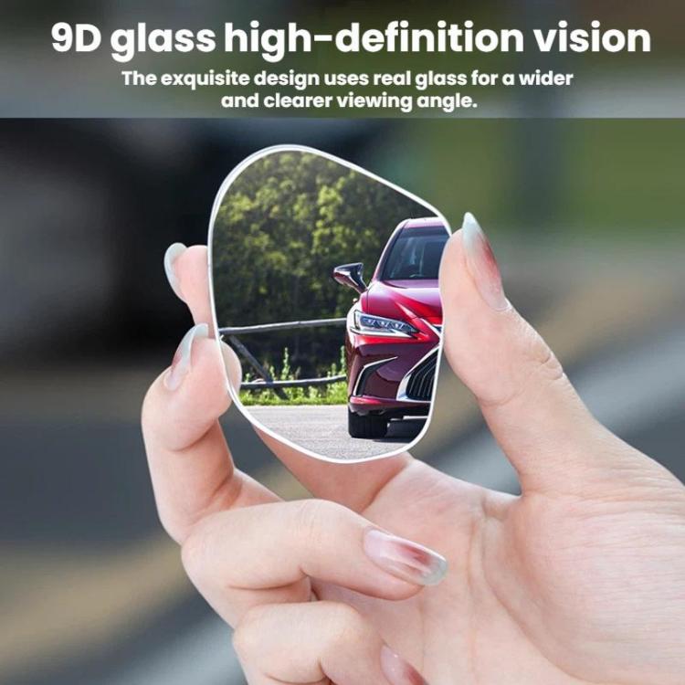Suction Cup Car Rearview Blind Spot Reversing Assist Mirror, Silver, Black, White