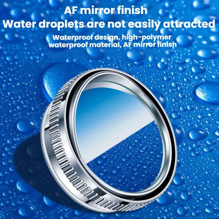 Car Suction Cup Type Wide-angle Reversing Mirror With Rain Guard, Silver, Black, White, Red, Blue