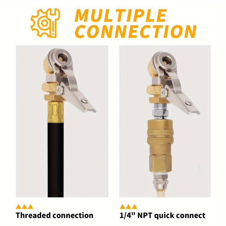 2pcs Car Tire Repair Inflation Chuck Internal Thread Air Inflator