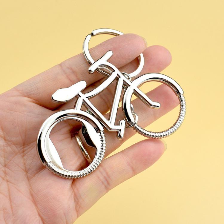 5pcs Bicycle Keychain With Bottle Opener Creative Metal Key Ring, A-030
