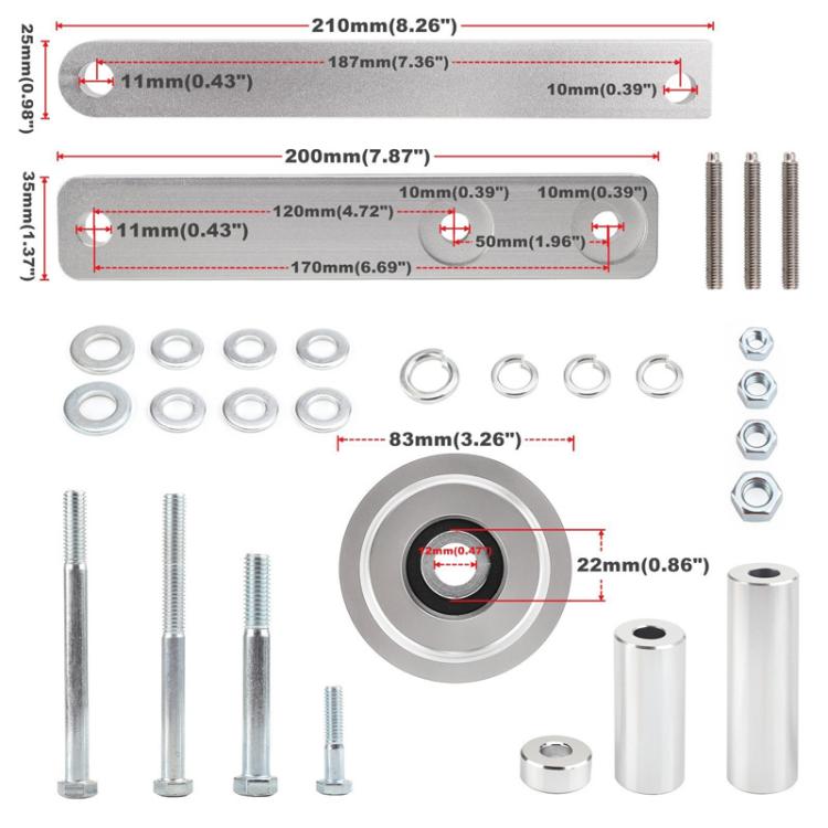 For Chevrolet Corvette C4 V8 5.7L 1985-1991 Air Pump Pulley Kit, For Chevrolet Corvette