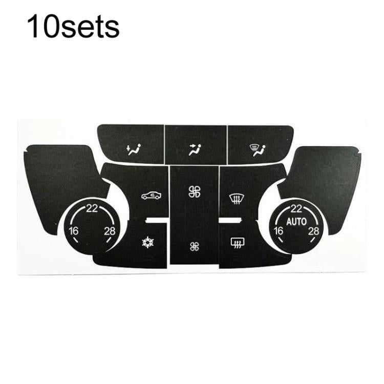 For Buick Encore / Verano 10sets Air Conditioner Control Panel Button Repair Stickers, Automatic, Manual