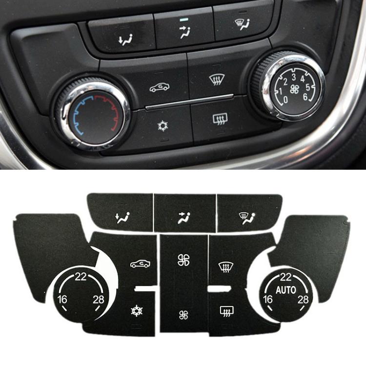 For Buick Encore / Verano 10sets Air Conditioner Control Panel Button Repair Stickers, Automatic, Manual