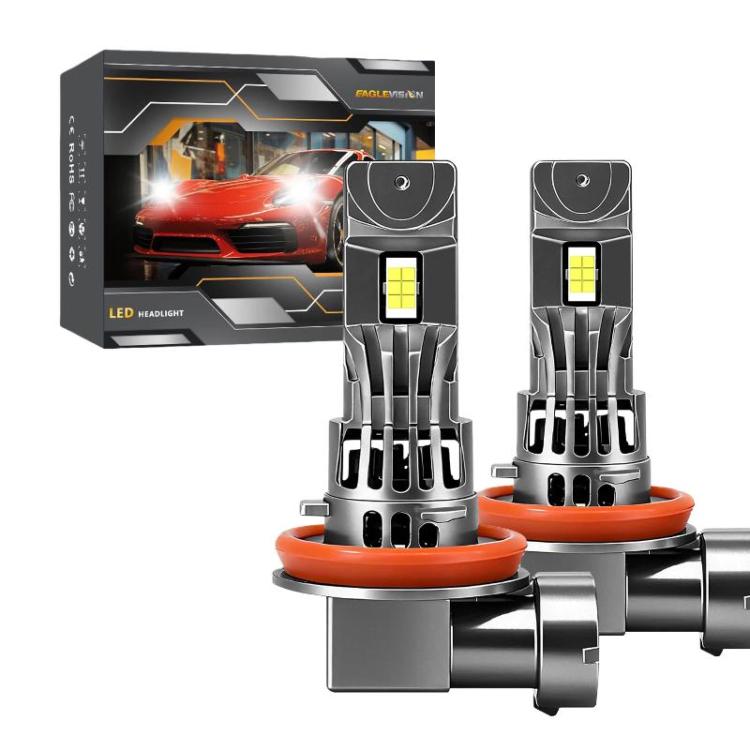 2pcs/Pack 6500K Focused Beam Plug-And-Play Car Headlight With Fan, Z08 H11