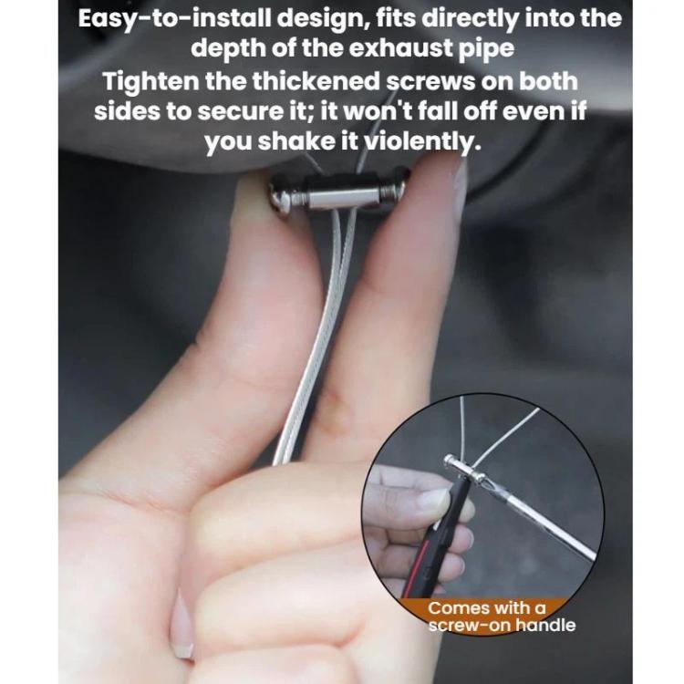 Automotive Wear-resistant Exhaust Pipe Grounding Anti-static Strap, Luminous + Reflective, Reflective